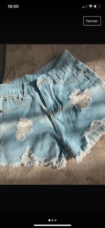 Short en Jean Effet Used