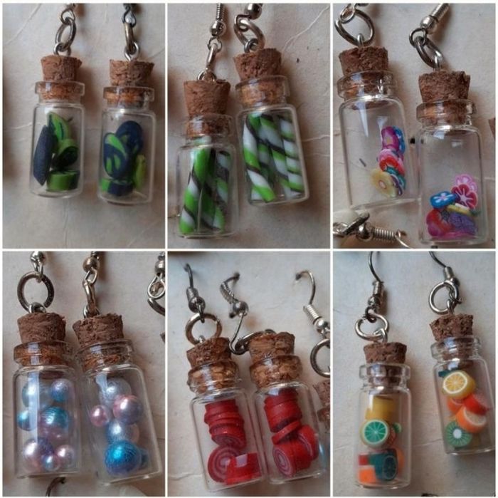 Boucles d'oreilles en fimo