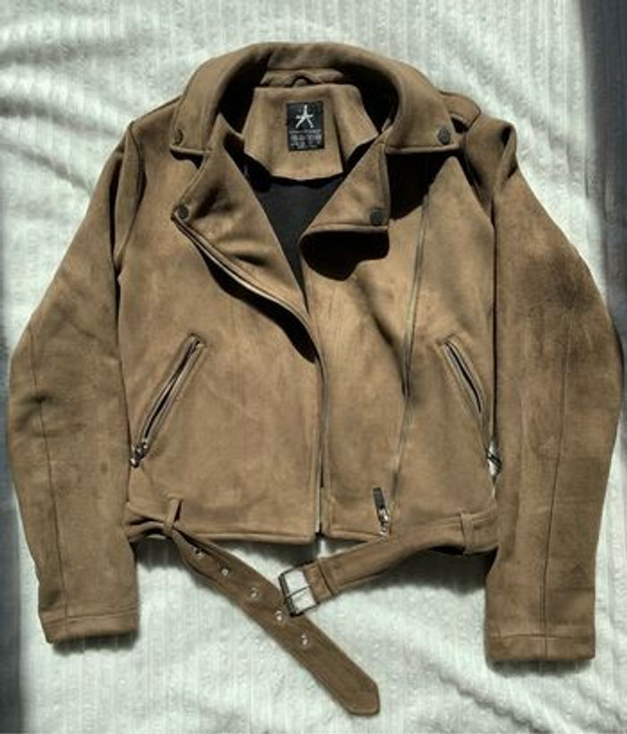 Veste en daim marron