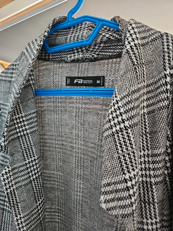 Veste 3/4 imprimé tweed - photo numéro 2