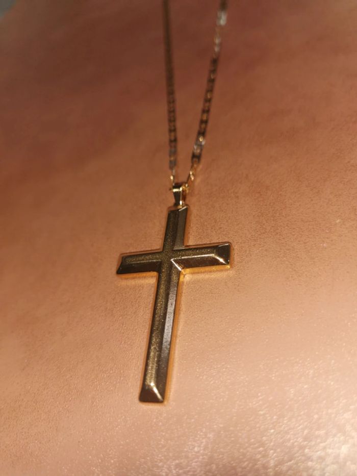 Collier et pendentif spirituel croix chrétienne - photo numéro 2