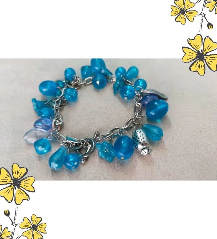 Bracelet signé BVYR bleu & violet - Collection Brume Bleue - Idée Fête des Mères 💙 - photo numéro 5