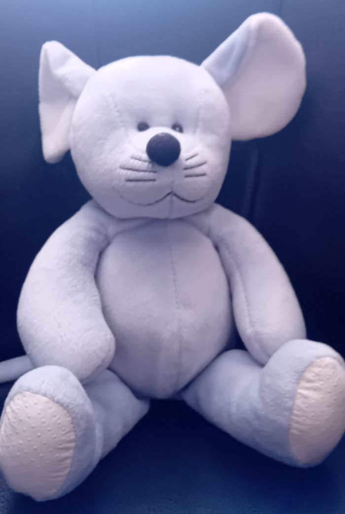 Peluche/Doudou d'activités souris  toute douce vintage - photo numéro 2