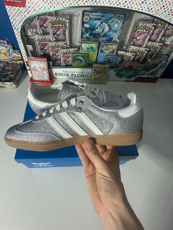 Adidas Samba Shine Silver Metallic - taille 38 - Neuve avec étiquette - photo numéro 3
