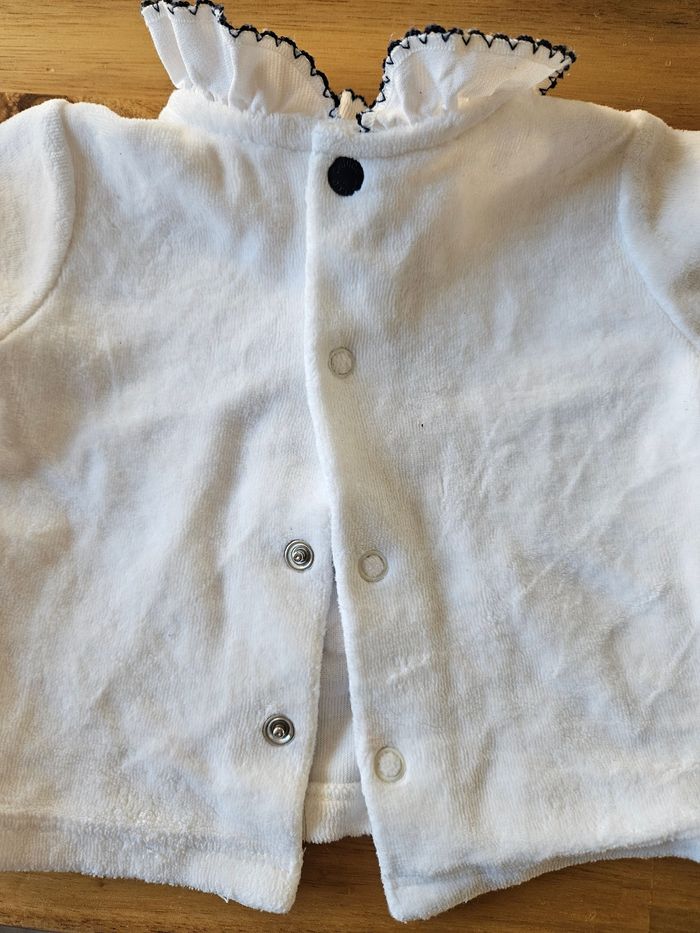 Haut chicco velour 1 mois - photo numéro 4