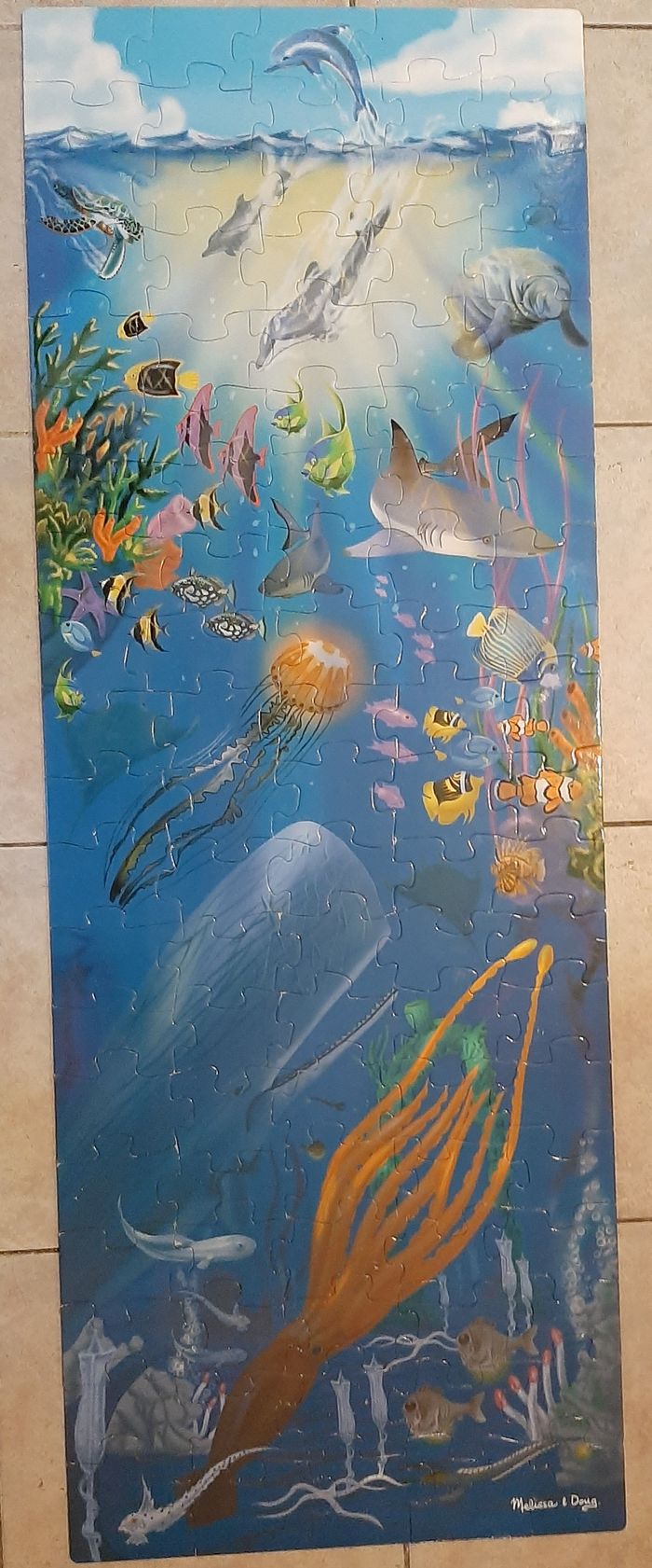 Puzzle de sol - Fresque sous-marine - photo numéro 2