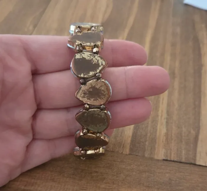Bracelet élastique pierre rose clair - photo numéro 6