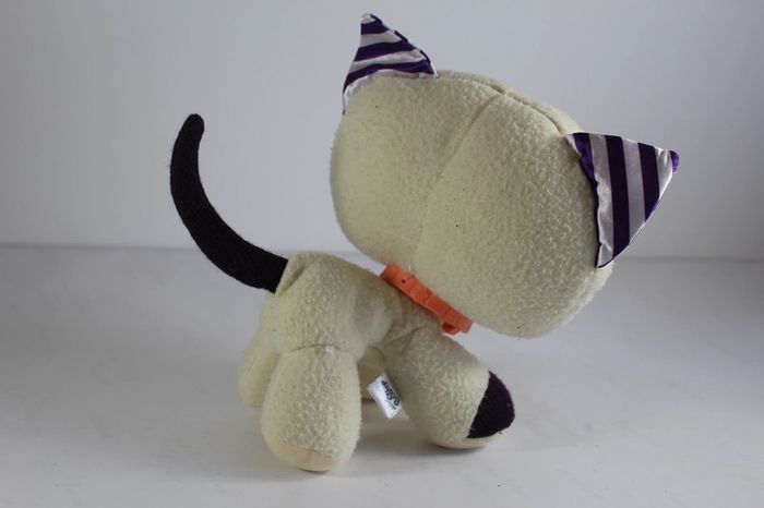 LPS Littlest Pet Shop Peluche Chat Creme Yeux bleus - photo numéro 2