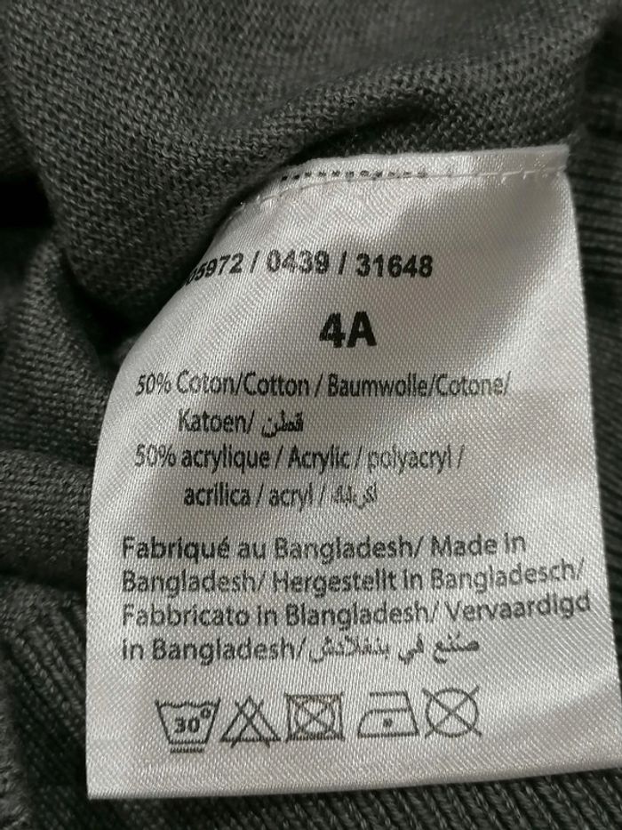 Pull gris La halle 4ans 104cm Neuf - photo numéro 4