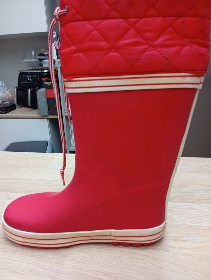 Bottes de pluie rouge Vertbaudet Taille 32 - photo numéro 6