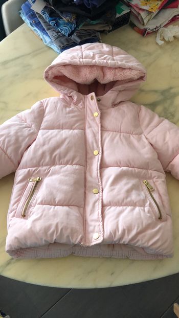 Manteau doudoune rose pale 4 ans kiabi