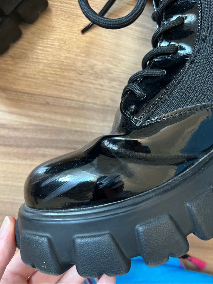 Bottines noires bi-matière Boutique Indépendante Taille 37 - photo numéro 8
