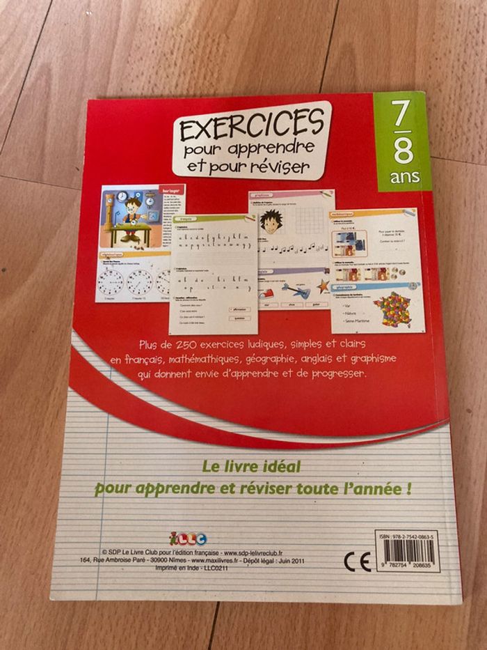 Livre exercices 7-8 ans - photo numéro 2