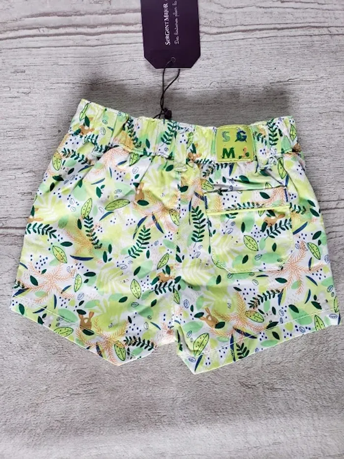 Short Sergent Major  6 mois vert feuillage Tawes - photo numéro 2
