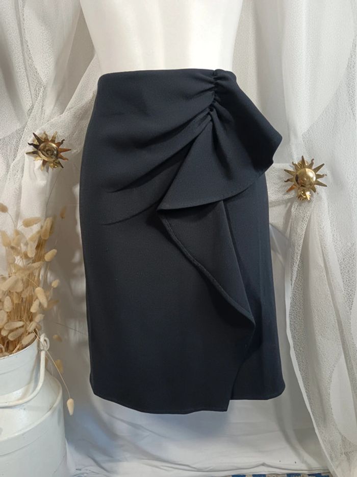 Jupe à volant noire | Max Mara | t. 44 - photo numéro 4