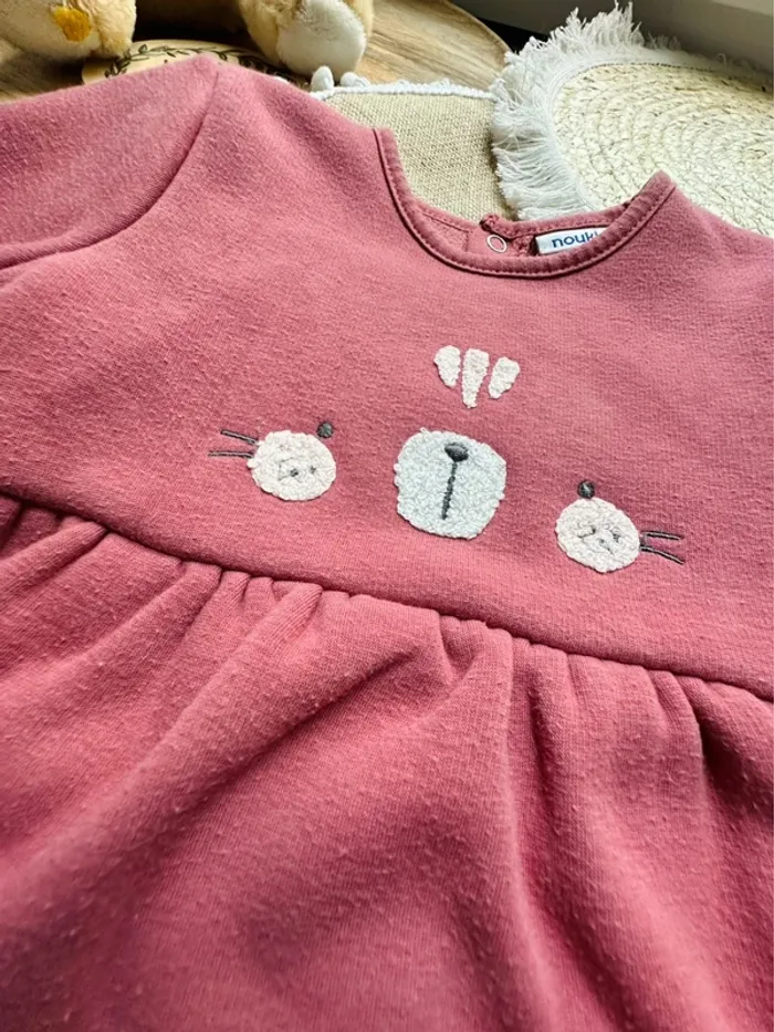 Ensemble Noukie’s robe et legging. Rose 80cm - photo numéro 5