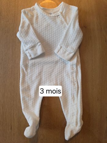Pyjama dors bien blanc 