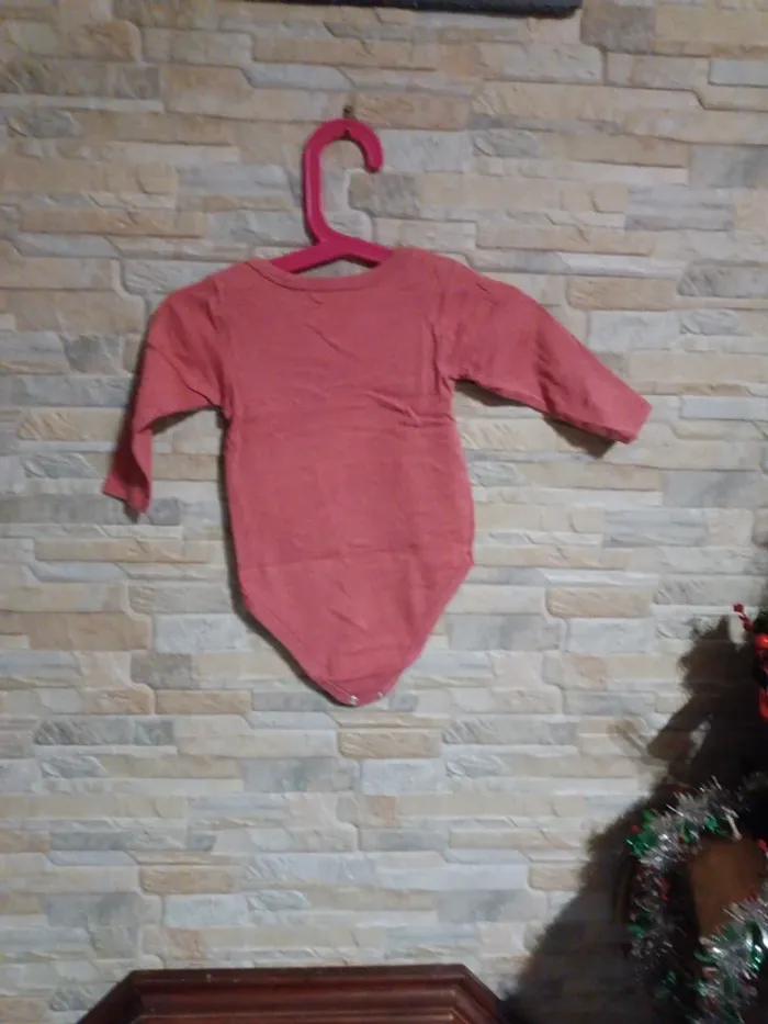 Body uni bordeaux clair Kiabi 18M - photo numéro 2