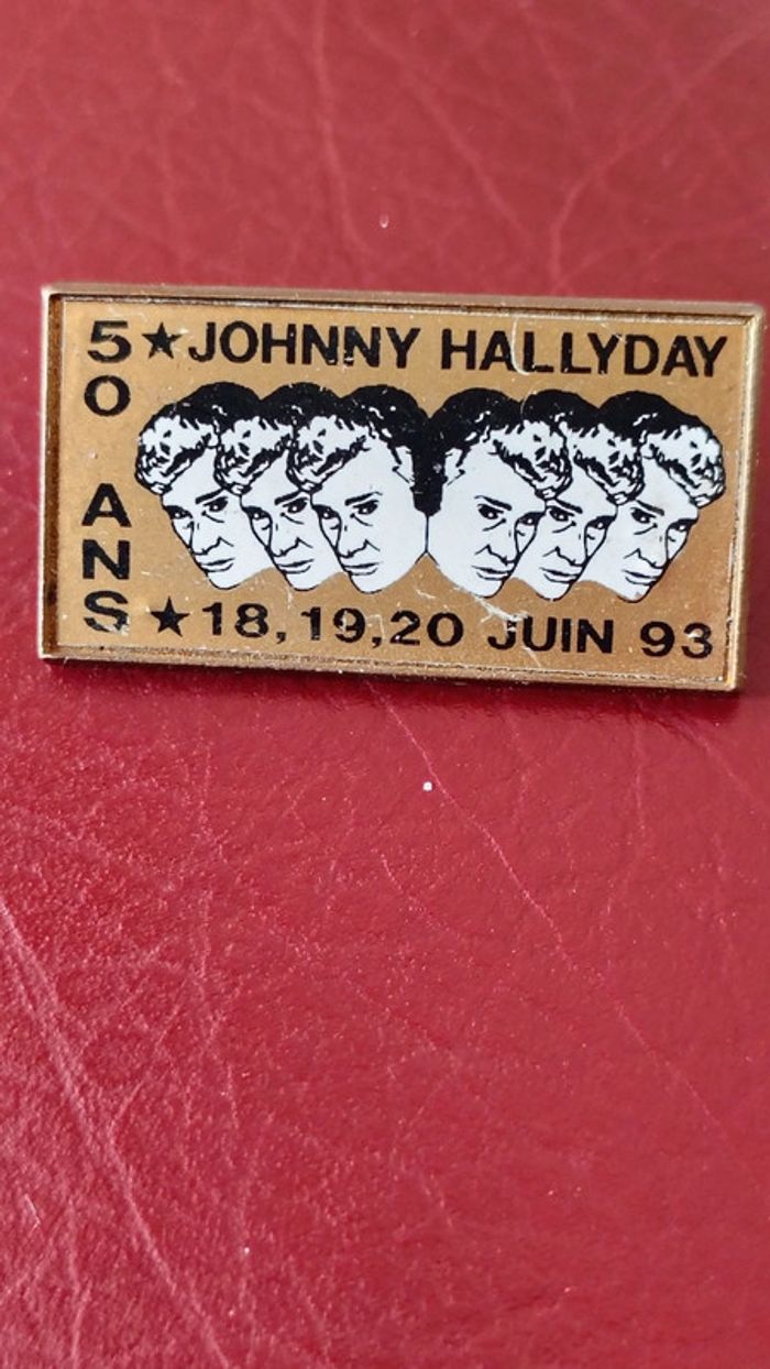 Pin's johnny Hallyday 50 ans - photo numéro 2