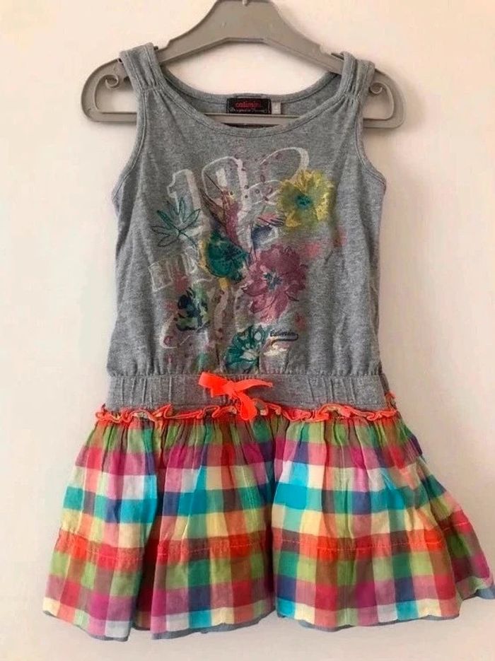 Robe grise multicolore Catimini