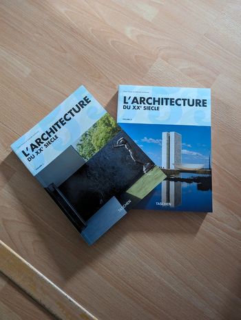 Coffret deux livres Taschen : L'architecture du XXème siècle édition Taschen