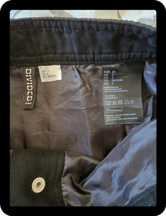 Jupe noire façon suedine - photo numéro 5