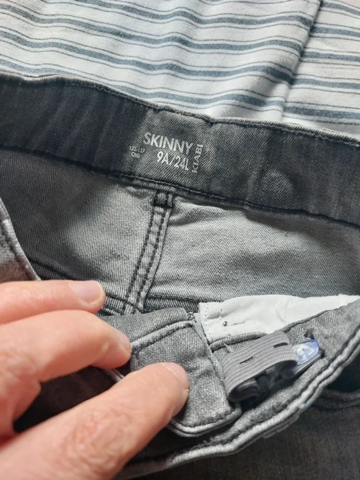 Jean skinny gris 9 ans - photo numéro 2