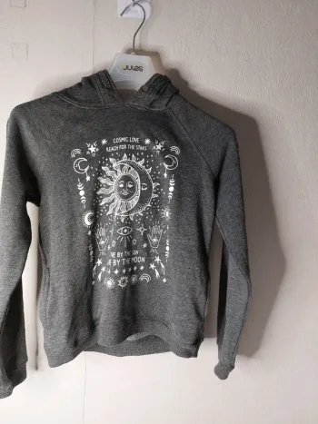Sweat avec capuche gris " liberto"