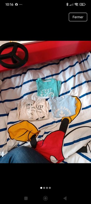 Lot vêtements bebe garçon 6mois t-shirt 