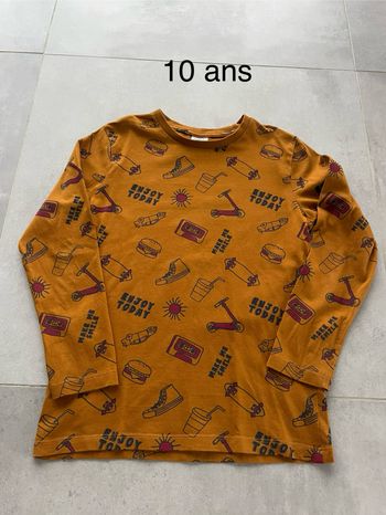 Tee shirt manches longues tape à l’œil 10 ans