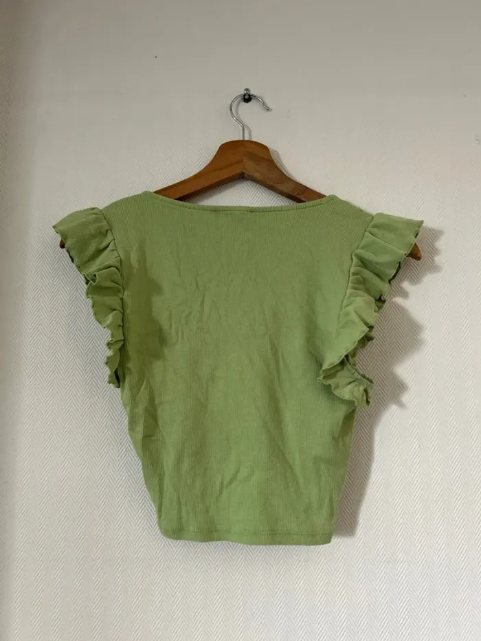 Top vert « Zara » - photo numéro 2