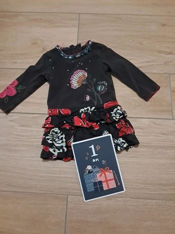 Robe catimini 12 mois marron