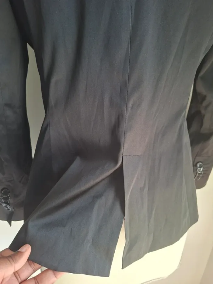 Veste satinée noire Lulumary T3 - élégante et neuve - photo numéro 6
