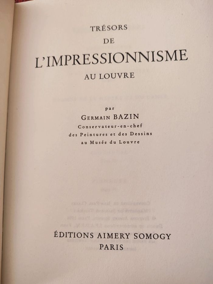 Livre d'art "Trésors de l'impressionnisme au Louvre" - photo numéro 3
