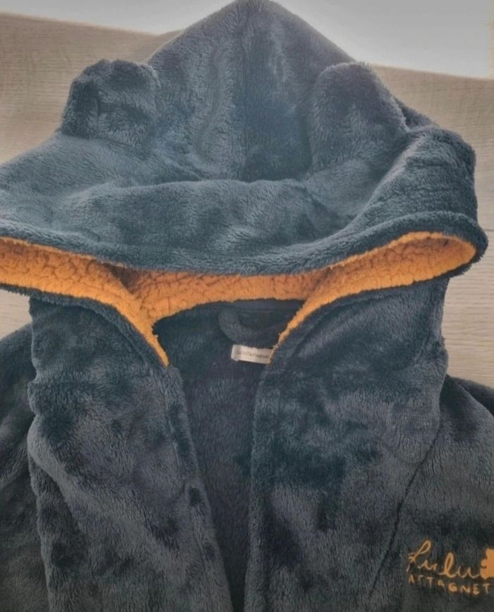 Peignoir Enfant LULU CASTAGNETTE 4 Ans Polaire Chaud Capuche Excellent etat - photo numéro 4