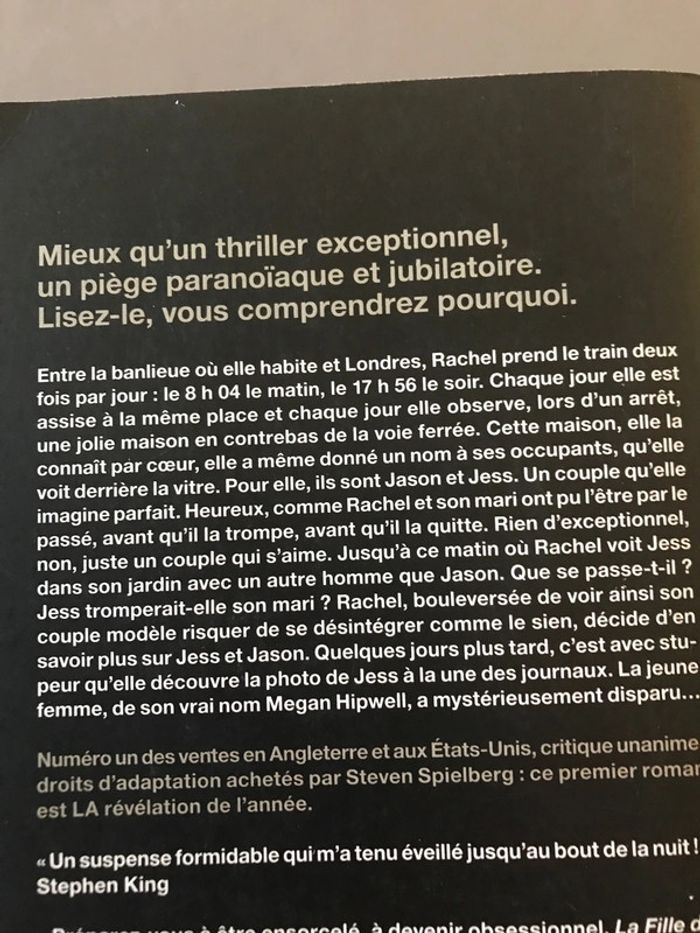 Livre La fille du train - photo numéro 3