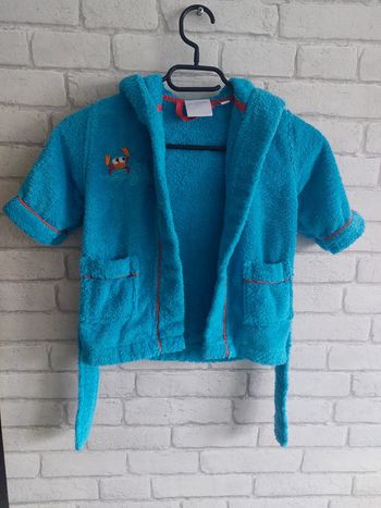 Peignoir Carré Blanc taille 12 mois