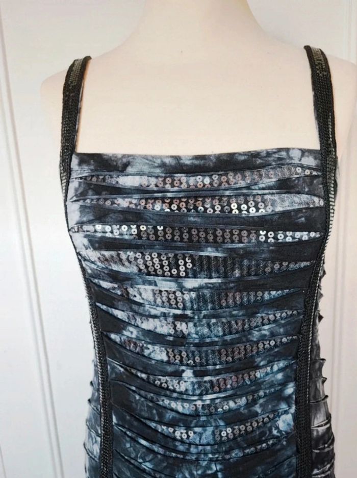 💎 Robe femme rockabilly t s 36 noir argenté - photo numéro 2