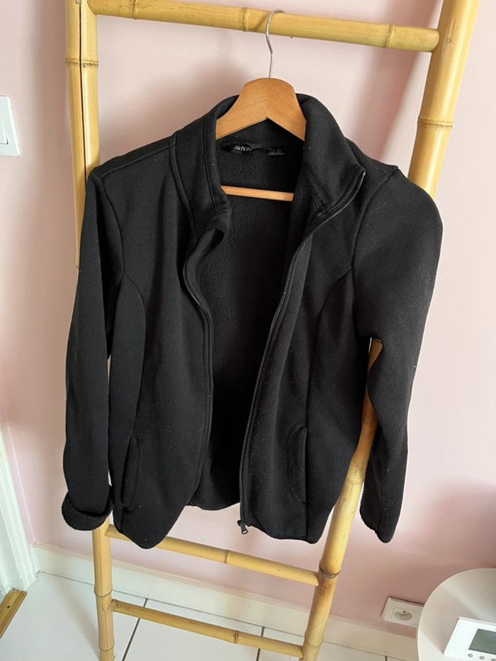 Polaire noire femme