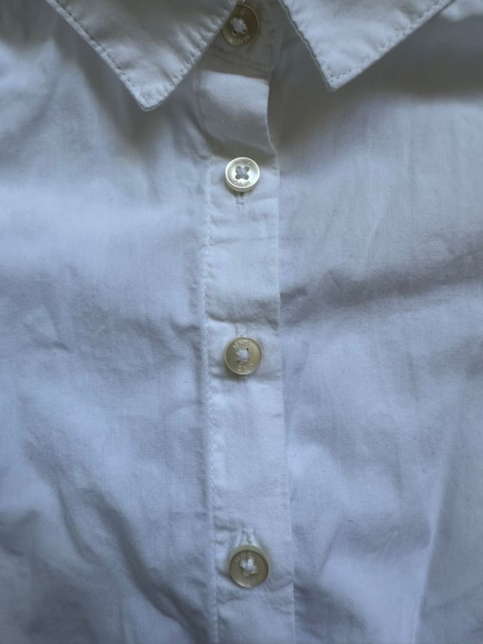 Chemise blanche à volant manche longue mango 5 ans - photo numéro 6