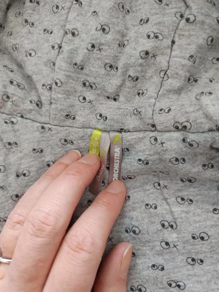 Veste gilet sweat orchestra 9m tbe - photo numéro 2