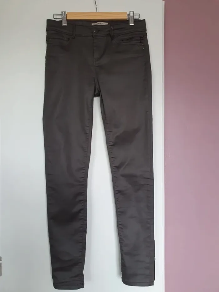 Pantalon skinny taupe