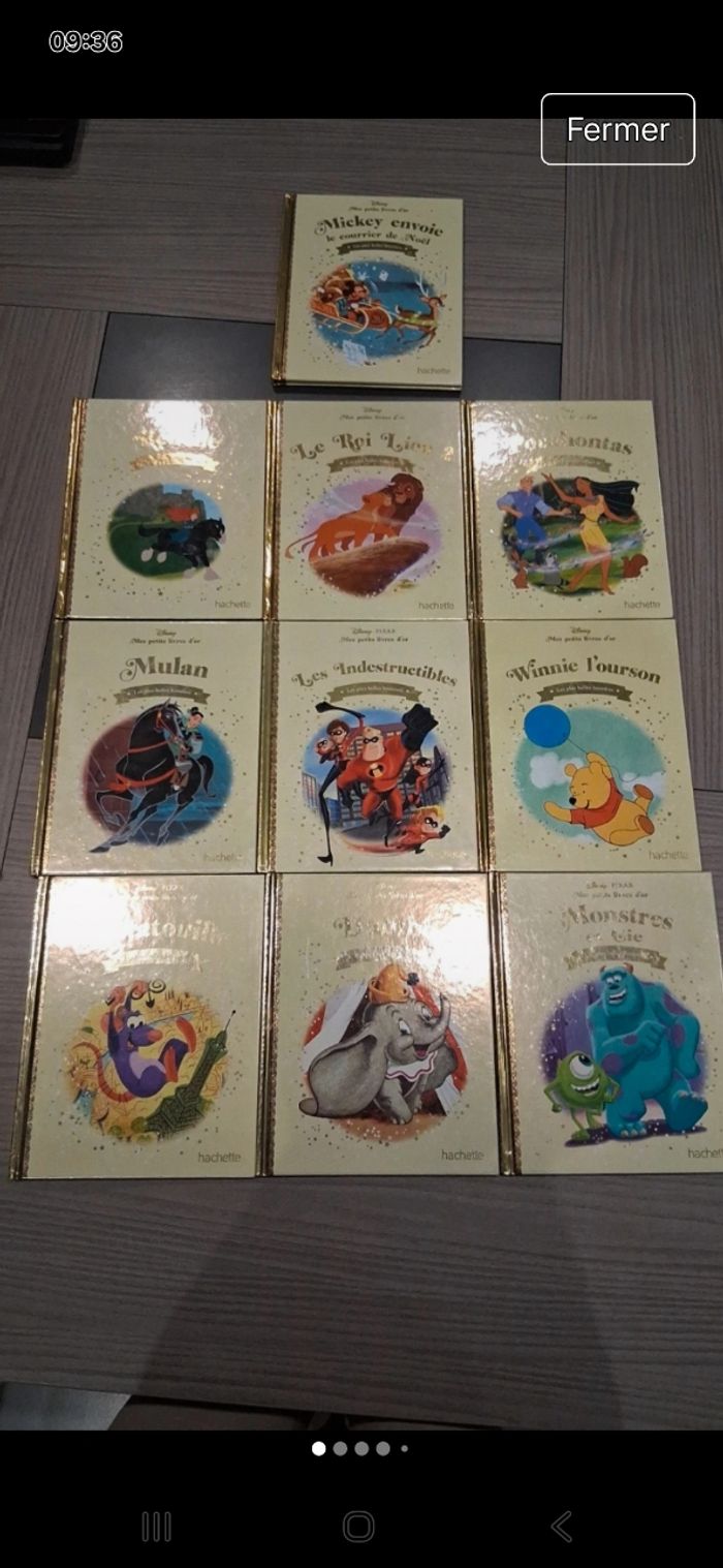 Lot  10 livres mes petits livres d'or