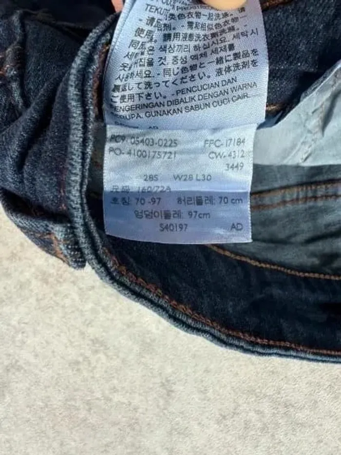 Jeans Levi's Slight Curve W28 FR38 L30 coupe skinny bleu marine Femme Women pan566b - photo numéro 7
