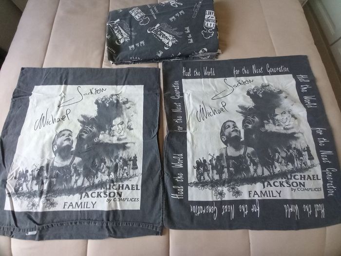 Parure de couette 200 x 200 gris foncé lit 2 personnes Mickael Jackson