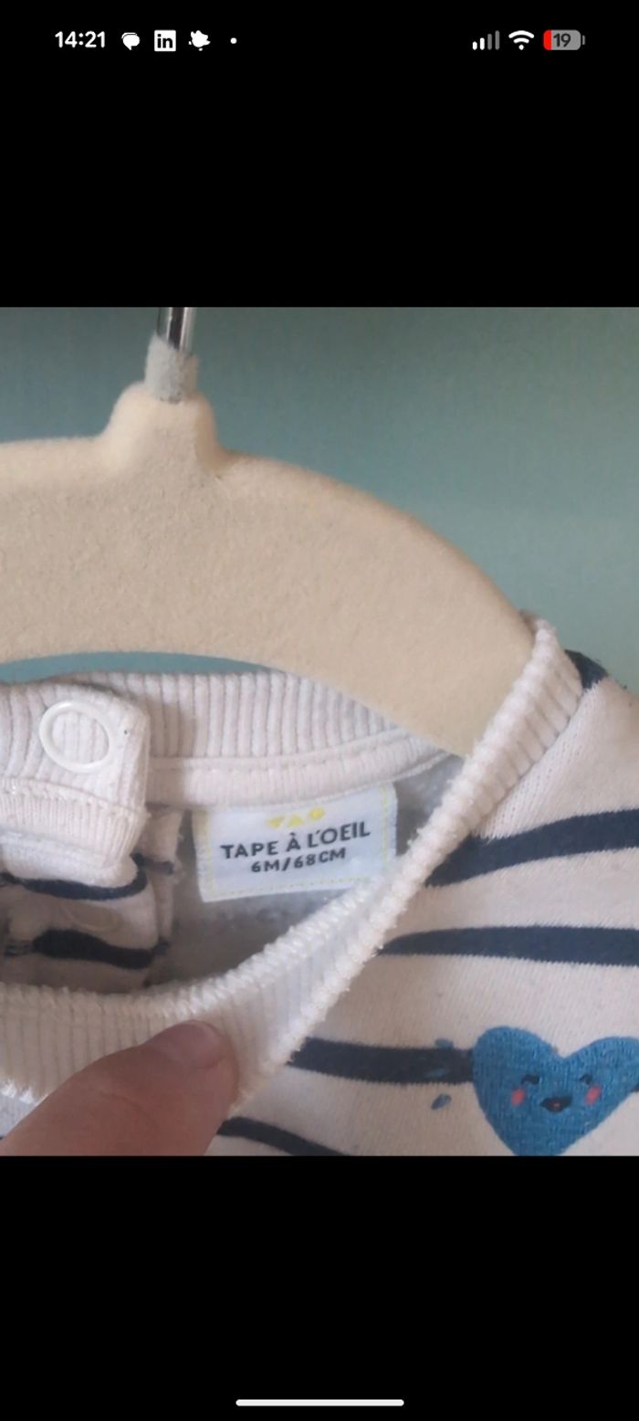 Pull Tape à l'oeil 6 mois - photo numéro 3