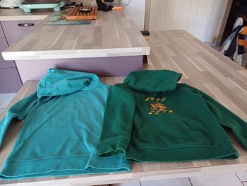 2 sweats à capuche pour garçons Taille 6 ans