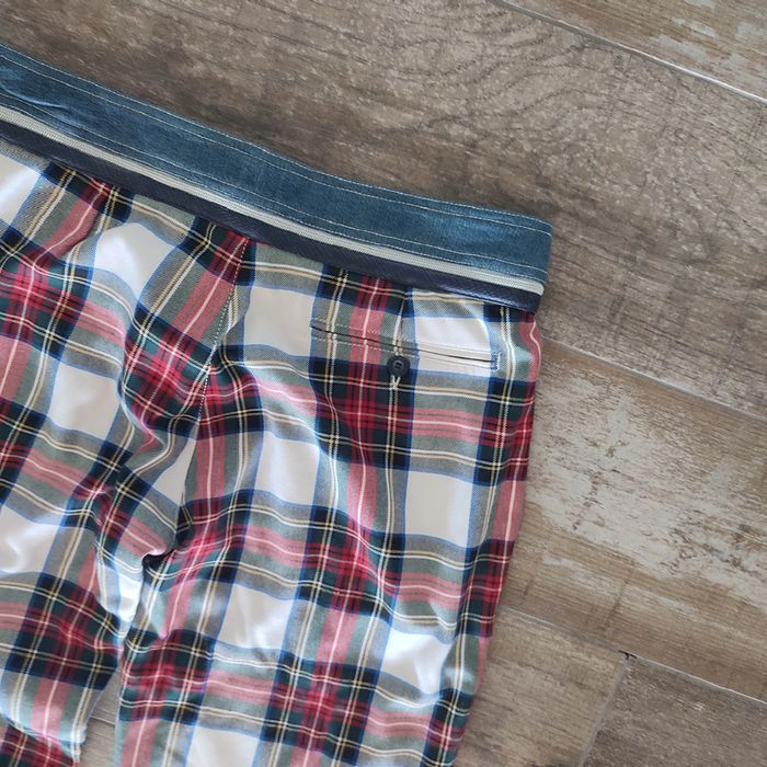 Pantalon vintage 90's écossais Freeman T porter punk gothique skate boot leg baggy taille w33 - photo numéro 7