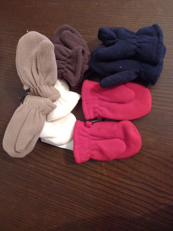 Lot de 5 moufles enfants