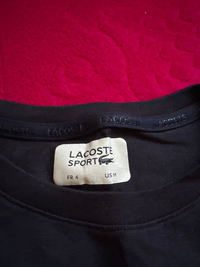 Tee shirt bleu Lacoste - photo numéro 3